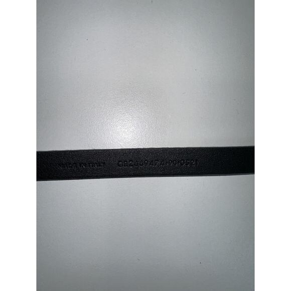 NWT! $445 YSL Saint Laurent Pitone Python Lacquer Black Skinny Belt 90 Cm main image 7